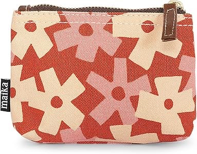 Косметичка MAIKA из переработанного канваса с водонепроницаемой подкладкой и отделкой из веганской кожи 11241701