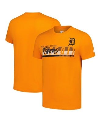 Starter Мужская оранжевая футболка с короткими рукавами и принтом Detroit Tigers Prime Time Team 11224222