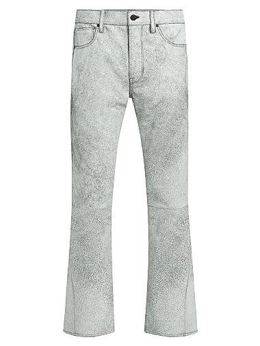 Кожаные штаны Walker с расклешенным кроем и пятью карманами от Hudson Jeans 11025359