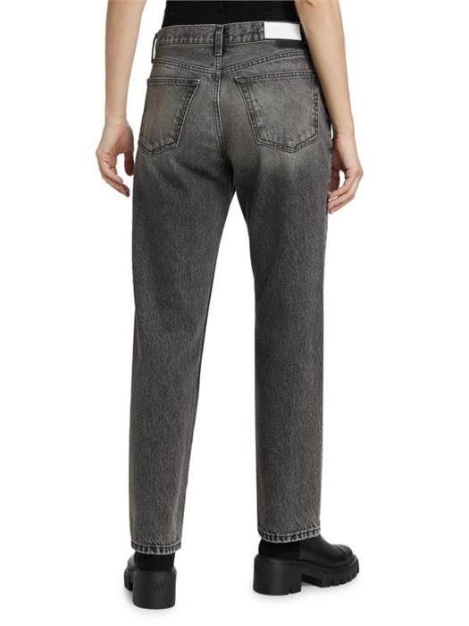 Джинсы прямого кроя с высокой посадкой от Re/Done, классический пояс, 100% хлопок 11225590