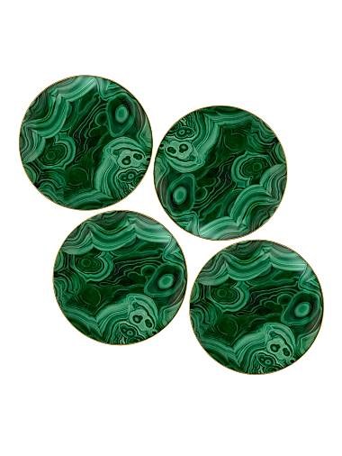 L',Objet Набор из 4 фарфоровых десертных тарелок с золотой отделкой 24К, 20 см 11016607