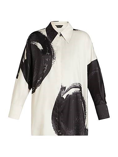 Рубашка Marina Rinaldi Bard с принтом в горошек из коллекции 2A Uscita, длинные рукава, Италия 11020273