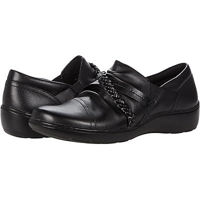 Лоферы Clarks Cora Braid из гладкой кожи с эластичными вставками и комфортной стелькой 11177474