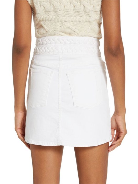 Мини-юбка Stella из стрейч-денима с плетёным поясом, Derek Lam 11225591