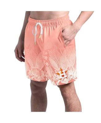 Мужские купальные шорты Margaritaville Coral Houston Astros Lagoon Fiesta с UPF 30+ и быстросохнущей текстурой 11224943