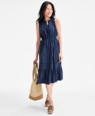 Style &amp, Co Платье в стиле A-line из хлопка малого размера, эксклюзивно для Macy',s 11239810