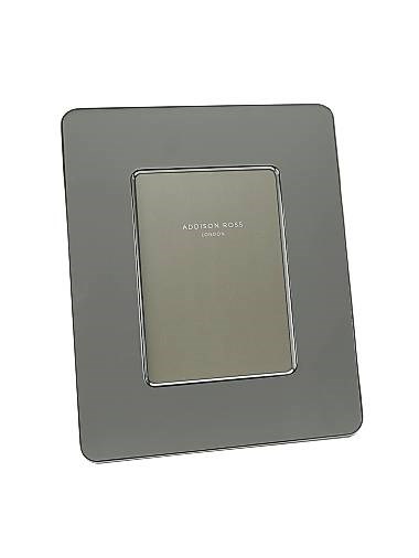 Addison Ross Рамка из эмали с серебристым краем, 5',', x 7',',, универсальная ориентация, бархатная задняя панель 11168223