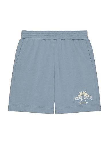 Флисовые бермудские шорты Hubert от Givenchy с вышивкой, эластичным поясом, 100% хлопок, произведены в Португалии 11026852