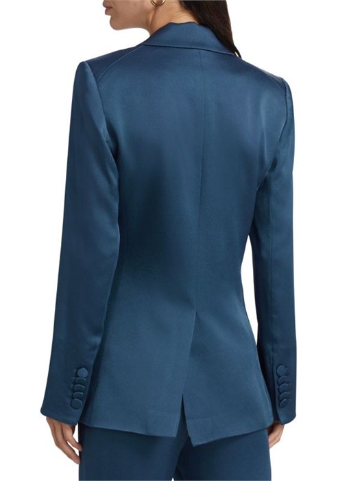 Сатиновый жакет Long &amp, Lean Dickey от Veronica Beard с одинарной застёжкой 11231883