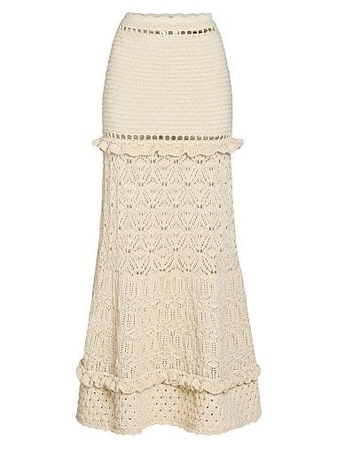 Юбка Magdalena, связанная крючком из 84% хлопка и 16% полиэстера, от Retrofete, размер S 11014770