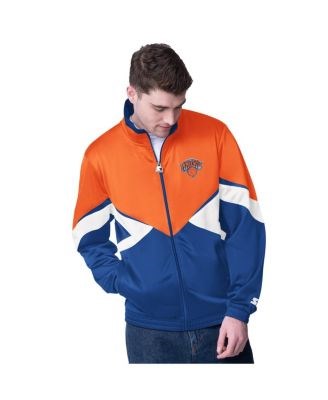 Starter Мужская олимпийка New York Knicks с полной молнией и вышивкой, средней плотности, лонгслив 11222659