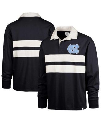 Мужская футболка лонгслив в стиле регби с нашивкой и контрастными полосками от ',47 Brand North Carolina Tar Heels 11223505