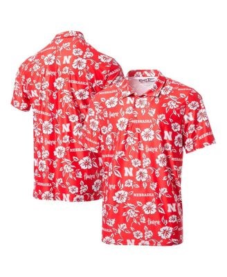 Мужская футболка-поло Nebraska Huskers от Reyn Spooner с укороченными рукавами, четырёхсторонней растяжкой и защитой от солнца 11222281