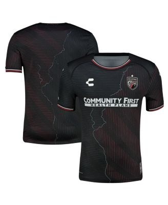 Charly Мужская аутентичная домашняя футболка San Antonio FC 2025 с короткими рукавами и технологией DRY FACTOR, чёрного цвета 11222770
