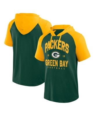 Logo Athletic Молодёжное худи-футболка Green Bay Packers Men',s Prime 100% хлопок, с принтом, свободный крой 11223049