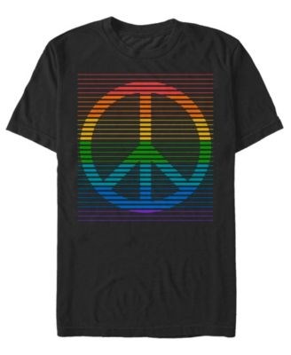 Мужская футболка прямого кроя с короткими рукавами Peace Rainbow от Fifth Sun, из хлопка и полиэстера 11238858