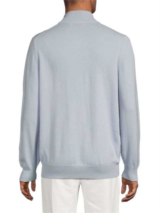 Кашемировый пуловер Brunello Cucinelli с высоким воротником, длинными рукавами и рубчатыми манжетами 11232168