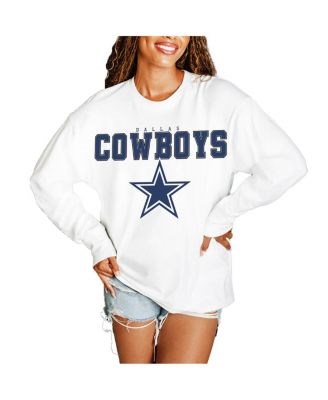 Gameday Couture Лонгслив Dallas Cowboys Big Goals с комфортным oversize кроем из 100% хлопка, белый, молодёжный 11239117