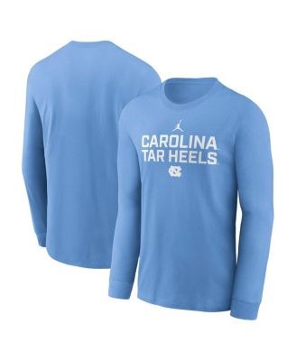 Jordan Мужской лонгслив футболка Carolina Blue North Carolina Tar Heels 2025 Sideline с технологией Dri-FIT 11224729