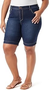 Женские бермудские шорты Gloria Vanderbilt Amanda с высокой талией и пятью функциональными карманами 10022884