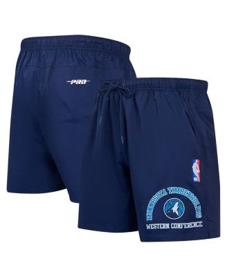 Pro Standard Мужские шорты Minnesota Timberwolves Area Code из лёгкого полиэстера синего цвета, размер M 11224120