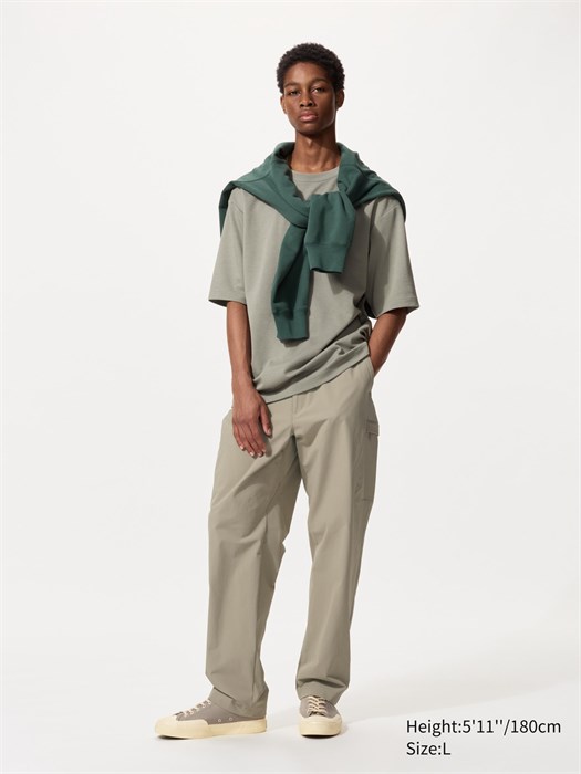 Узкие штаны Geared от Uniqlo с карманами, комфортная стандартная посадка 11191623