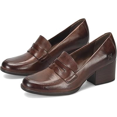 Шикарные лоферы Kasi от Born с каблуком, мягкой подошвой и дышащей замшей для максимального комфорта 11178271