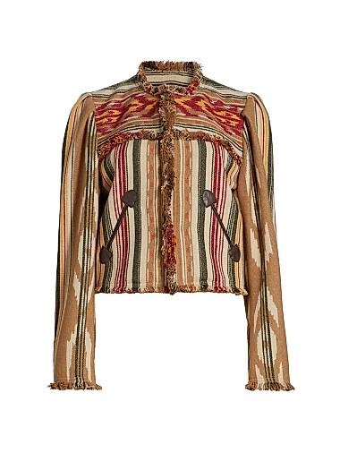 Джекет Delphina из шерсти с эластичным содержанием, с длинными рукавами, карманами и отделкой с потёртым краем от Isabel Marant 11023210