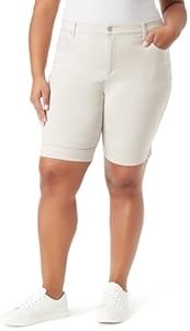 Женские шорты Gloria Vanderbilt Amanda с высокой посадкой, карманами и застежкой-молнией 10022909