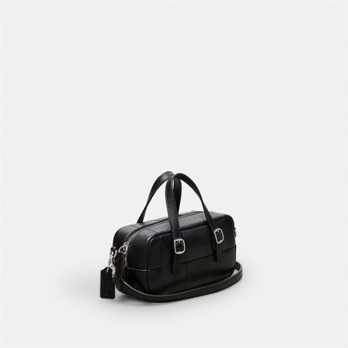 Coach Alter/Ego Mini Satchel Bag In Checkerboard Upcrafted Leather With Crossbody Strap 11209686