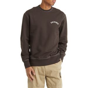 Хлопковое худи с графическим логотипом Dickies, с яркими строчками, лонгслив, 100% хлопок 10048765