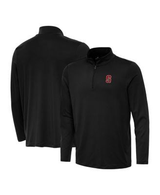 Antigua Антигуа мужской лонгслив Stanford Cardinal с чёрной четвертью молнии 11238503