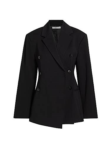 Двубортный блейзер Co с V-образным вырезом, длинными рукавами и карманами, 98% вискозы 11169210