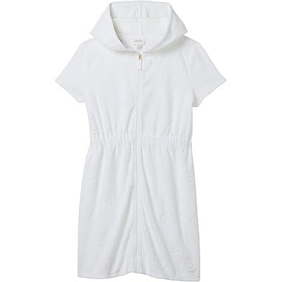 Lilly Pulitzer Kids Детское худи Chaplin Cover Up от Lilly Pulitzer с капюшоном, короткими рукавами и юбочкой, 78% хлопка 11177713