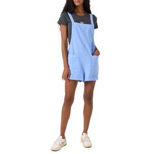 Молодежные комбинезон-шорты из хлопка и льна O',Neill с карманами и регулируемыми бретелями 10047843