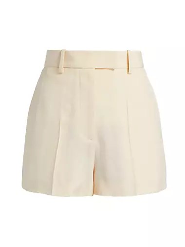 Классические шорты Helmut Lang с прессованными складками и слегка расклешённым силуэтом 10042604