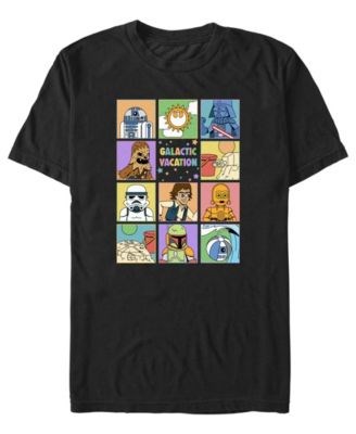Мужская футболка Galactic Vacay от Star Wars, короткий рукав, стиль slim fit, 50% хлопок, 50% полиэстер 11233490