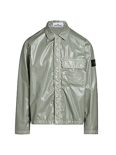 Лонгслив Mussola Gommata из хлопка Stone Island с карманом и скрытой застежкой, 100% хлопок 11027875