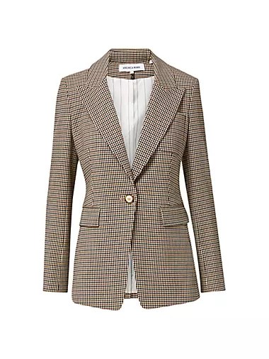 Жакет Livvy Dickey от Veronica Beard в классическом дизайне с одним пуговицей и лацканами, 48% шерсть 10047738