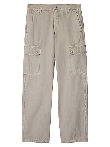 Хлопковые карго-брюки прямого кроя средней посадки Burberry, 100% хлопок 11025389