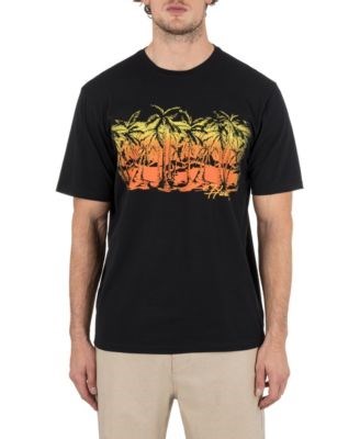Hurley Мужская футболка с короткими рукавами Lagoon из 100% хлопка, 150 г/м?, с оригинальным принтом на спине 11239890