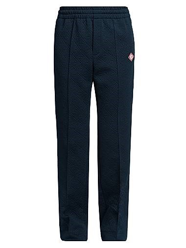 Классические спортивные брюки Casablanca с контрастной отделкой и монохромным жаккардом 11026578