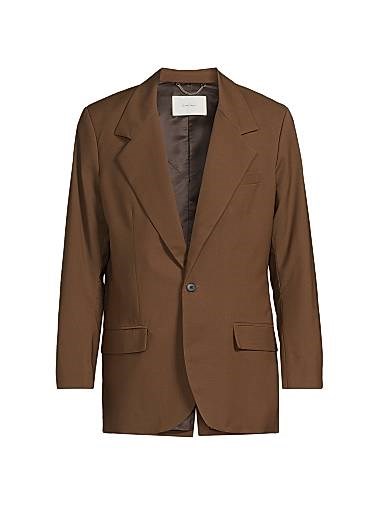 Пиджак из шерсти Backseat Bingo от Second/Layer: лацканы, боковые карманы и пуговица, 100% шерсть 11025791