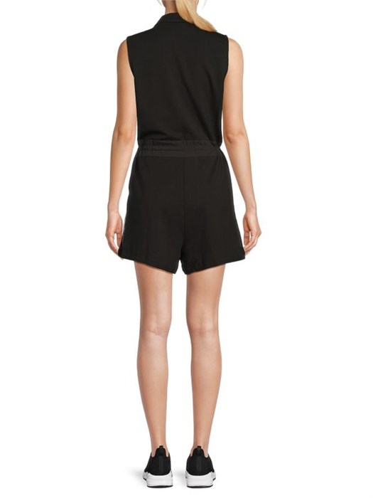 Комбинезон без рукавов Karl Lagerfeld Paris с жесткой талией и остроугольным воротником, 57% хлопок, 38% модал 11170713