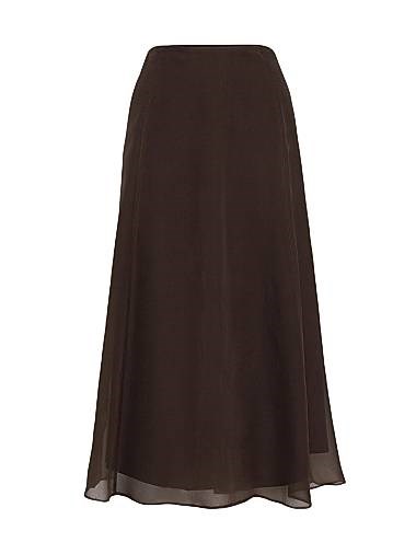 Юбка из хрустящего шелка от Brunello Cucinelli с боковой застежкой, кружевная, короткая, 100% шелк, Италия 11167801