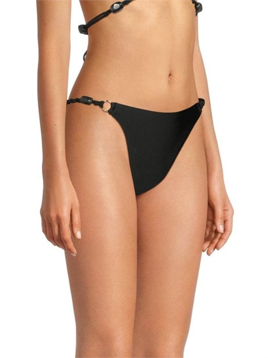 Женские бразильские купальные трусы Red Carter с резинкой и стильными деталями в виде O-образных колец 11170644