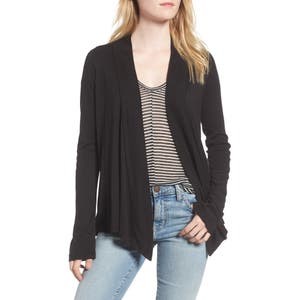 Кардиган Splendid с классическим расклешённым силуэтом из мягкого пима-хлопка и модала с длинными рукавами 10048327