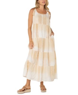 Макси-платье без рукавов с шевронным узором из текстурного хлопка, Liverpool Los Angeles 11173107