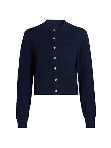 Кардиган из 100% кашемира Aubrey от Brandon Maxwell с классическим вырезом и длинными рукавами 11026116