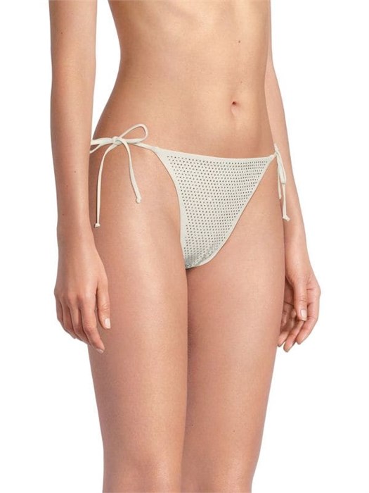 Минималистичные бикини WeWoreWhat с завязками и текстурным блеском, 85% нейлон, 15% спандекс 11232102